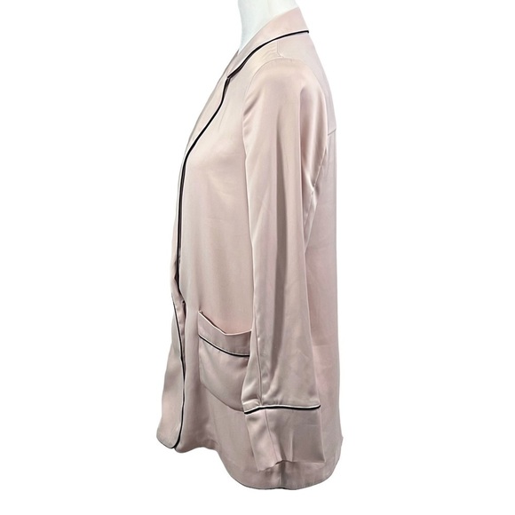 Stradivarius silky oversized unstructured women’s blazer size small nude blush - Picture 7 of 16